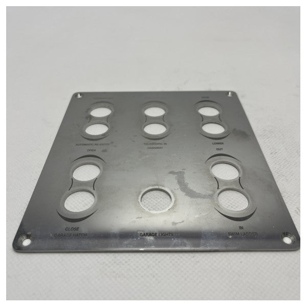 Riva garage and aft systems control panel silver - 370436