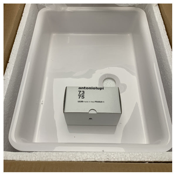 Antonio Lupi Servoretto50 lavabo rettangolare Ceramilux 50 x 38 x 13