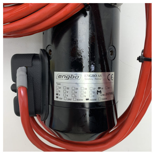 Бокова лебідка Engbo Maxi 38 1000 Вт | 12 В | лебідка з нержавіючої сталі | якірна лебідка - 38-3M-12110