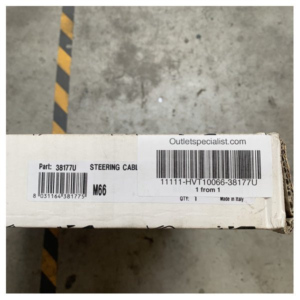 Ultraflex M66 Marine Steering Cable 4.55m - Câble de commande de bateau durable et résistant à la corrosion