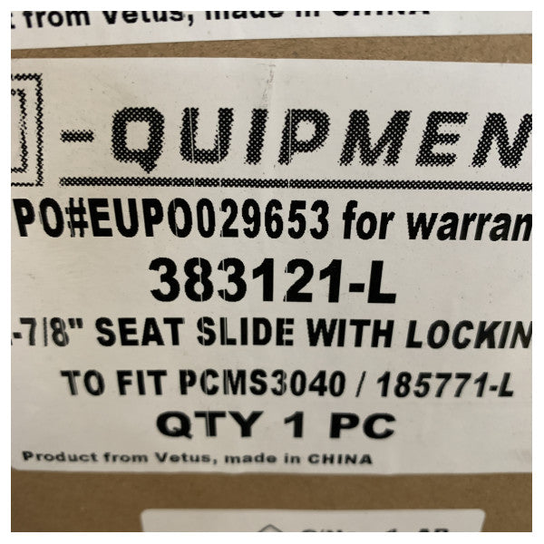 Vetus 383121-L Пересувне сидіння з блокуванням та повітрям