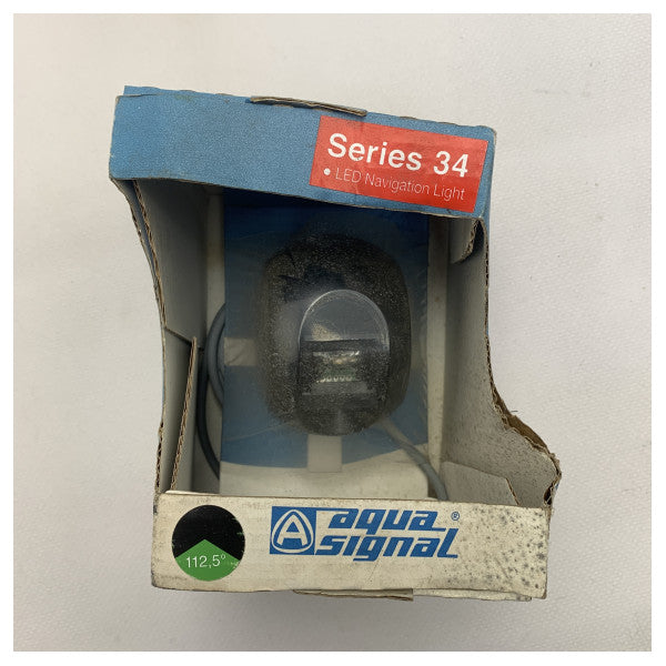 Aqua Signal seria 34 rufowe światło nawigacyjne LED czarne - 3852001000