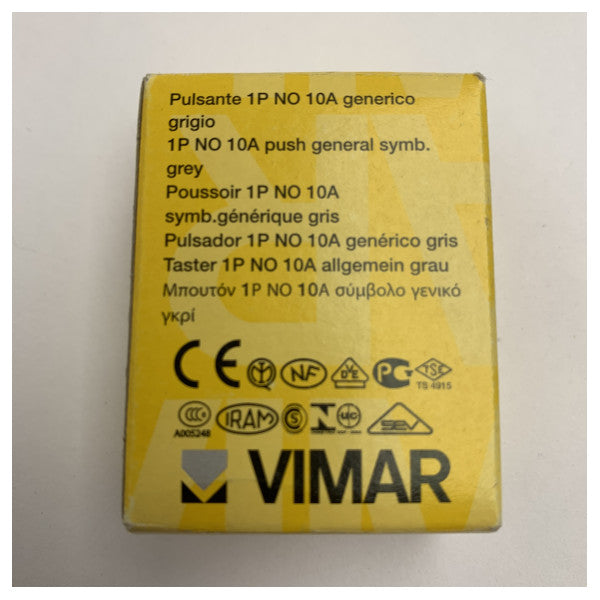 Vimar 16080 IDEA 1P NO 10A push general symbol gray - 16080