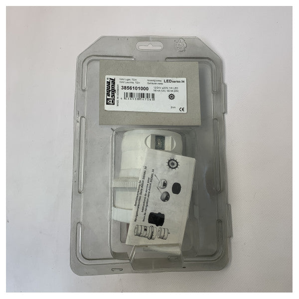 Aqua Signal série 34 Luz de navegação tricolor LED branca - 3856101000