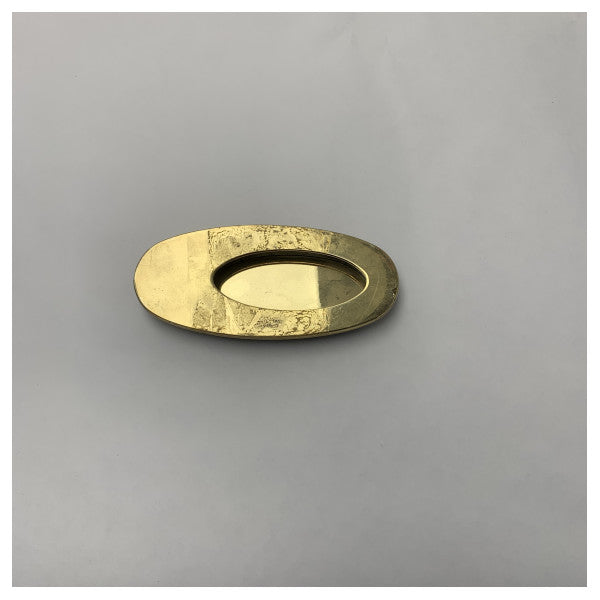 Colombo Polished Flush Brass Door Handle CB111 OTT.L