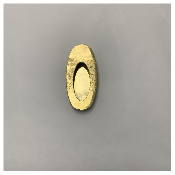 Colombo Polished Flush Brass Door Handle CB111 OTT.L