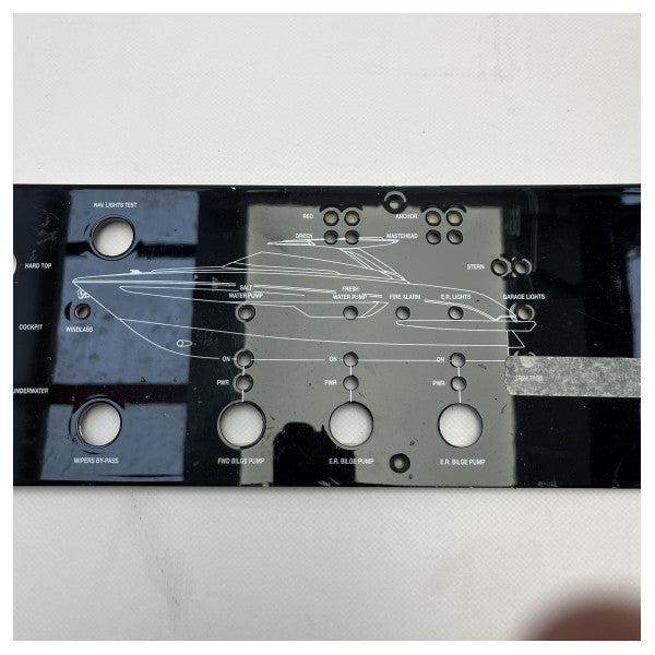 Panel de control original de la bomba de achique y luz de navegación Riva Rivale 56 negro - 387196