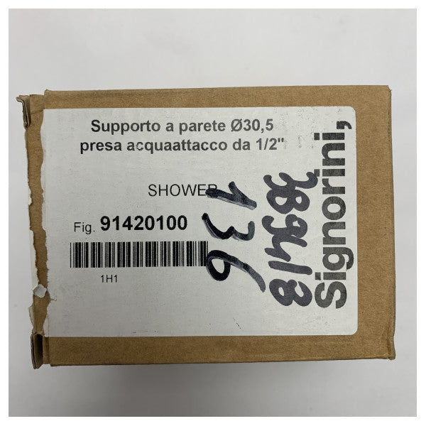 Signorini seinään kiinnitettävä kahdeksankulmainen suihkutuki - 91420100
