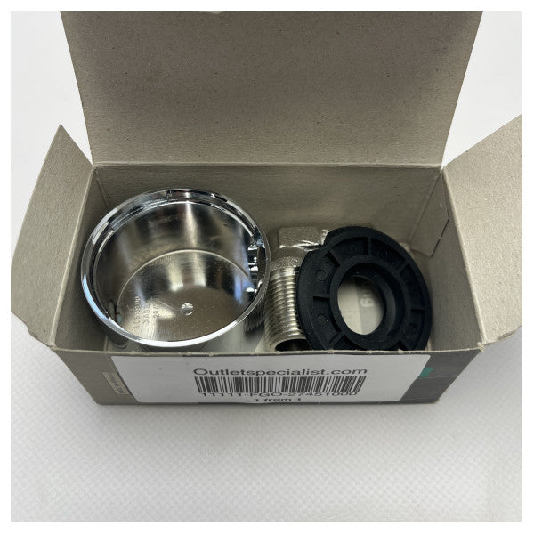 ハンスグローエ アクサー・スタルク カーブシャワーコネクター 27451000 - 耐久性に優れたクロムメッキ真鍮製船舶・ヨット用シャワー継手