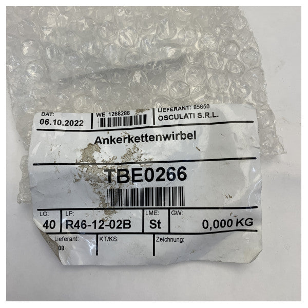 Osculati Trefoil 20 KG Stainless Steel Anchor Swivel - 01.740.09