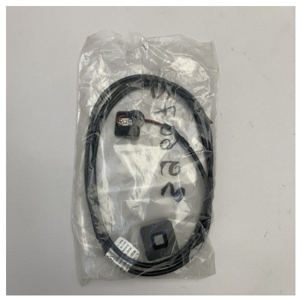 Компактен 2W черен анодизиран морски LED прожектор - трайно водоустойчиво осветление за лодки