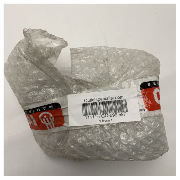 NEMO stödfäste för markisstång i rostfritt stål - D=44 L=150 INCL 15 grader - 599.597