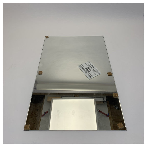 マリンミラー 375x605mm シルバークリスタルガラス、4mmの防腐EMZコーティング付き