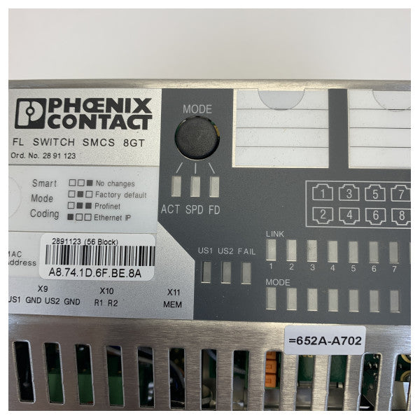 MTU X00E50210936 Digital Network Switch SMCS 8GT