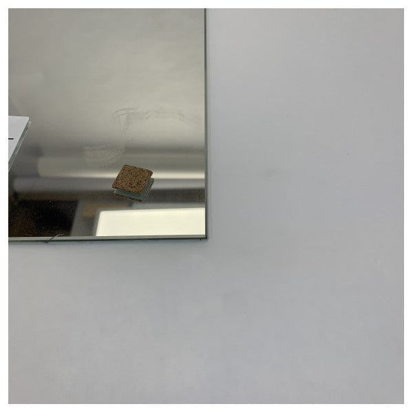 シルバーマリンミラー 500x320 mm - 耐腐食性、4mm厚、ボート&ヨット用