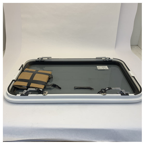 Вікно Trend Marine White Aluminium Coated з відкриттям 875 x 515 мм