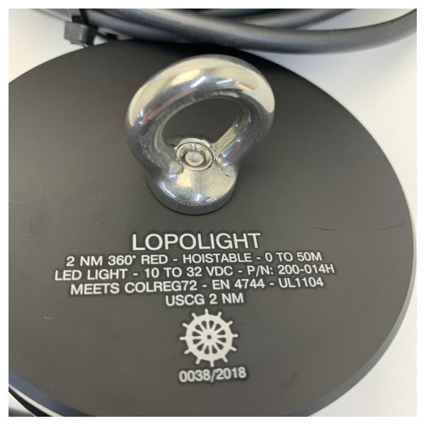 Lopolight 200-14H-B pro 2 nm lumière de navigation rouge levable