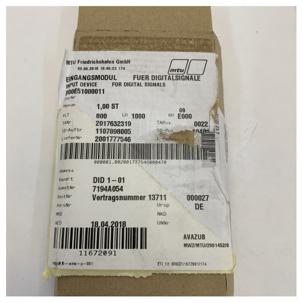 MTU Digital Input Module for Marine Engines - B00E51000011