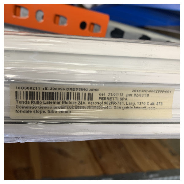Elektrische Schiffsmarkise für Gehäuse 1370 x 878 mm 24V - 982FR-741