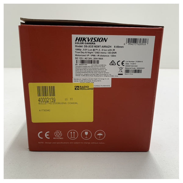 Hikvision DS-2CE16D9T 5 - 50 mm 屋外 IP カメラ