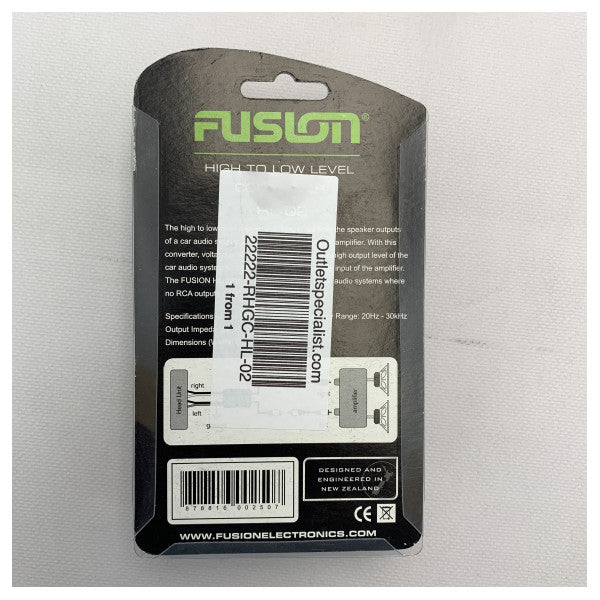 محول Fusion RCA عالي إلى منخفض المستوى HL-02