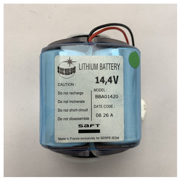 Kannad Lithium EPIRB battery 14.4V with advanced safety features for reliable electricity