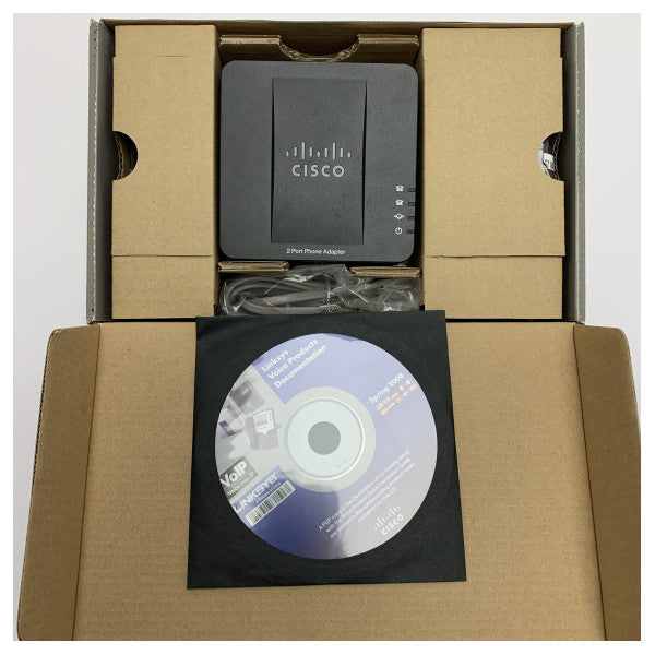 Linksys SPA2102 VoIP -adapter med 2 porter og klar talekvalitet