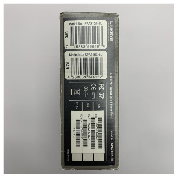 Linksys SPA2102 VoIP -adapter med 2 porter og klar talekvalitet