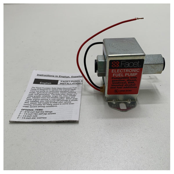 Düşük basınçlı yakıt pompası faset katı hal 0,31- 0,48 bar - 40106