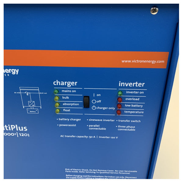 Victron Multiplus 12V / 3000W / 120-50A 120V Batterilader og inverter - PMP122301102