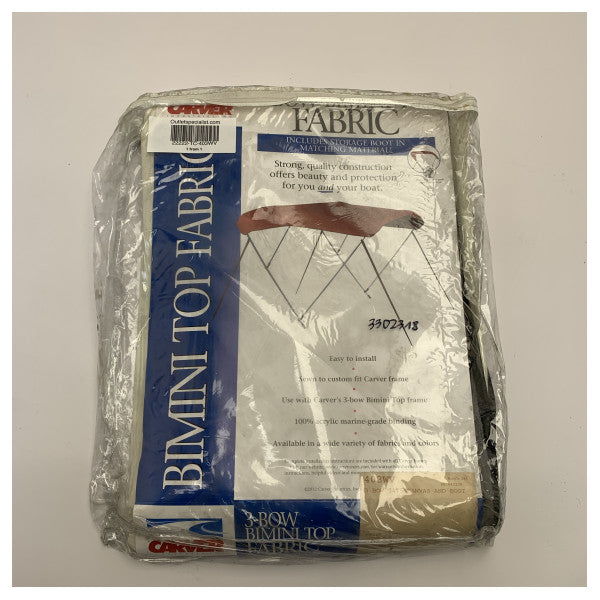 Carver 3 baş 73 ila 78 inç beyaz vinil bimini kanvas - 403WV