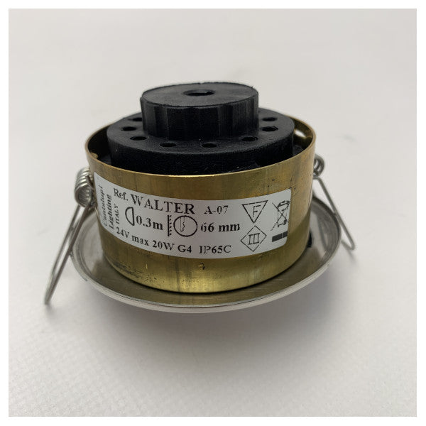 Cantalupi Krom Deniz Spot Işığı 28V 20W Su Geçirmez Tekne Işığı IP65 Paslanmaz Çelik