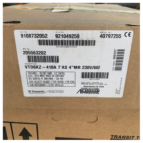 Dometic VTD6UKZ 6000 BTU marine-klimaanlæg - 9108732052