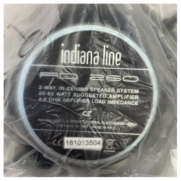 Εντοιχιζόμενα ηχεία Indiana Line 2 δρόμων λευκά 165mm - RD260