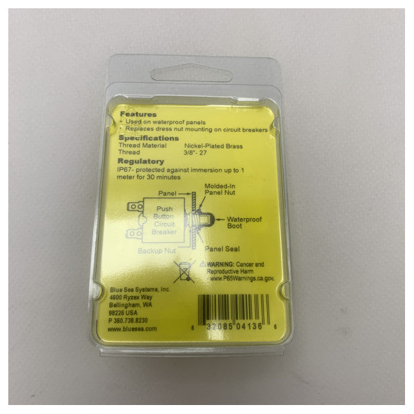 Blue Blue White Push Circuit Braker Irrisettja l-buttuna - 4136 -bss