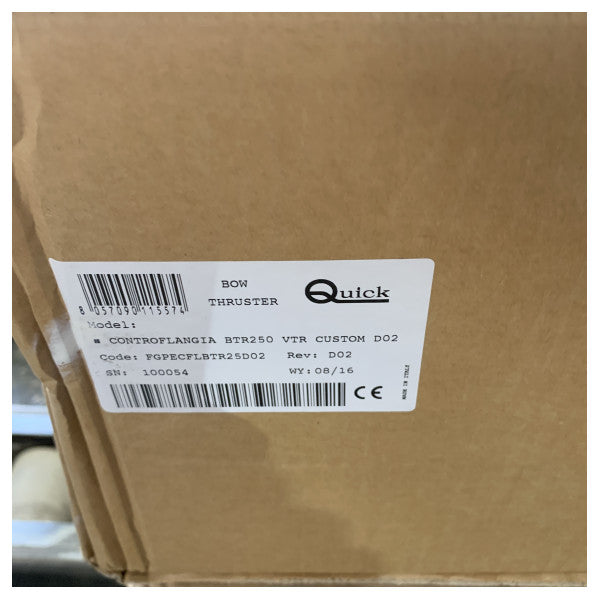 Quick BTQR240-140 GRP Bowthruster Costruzzjoni Flangijiet