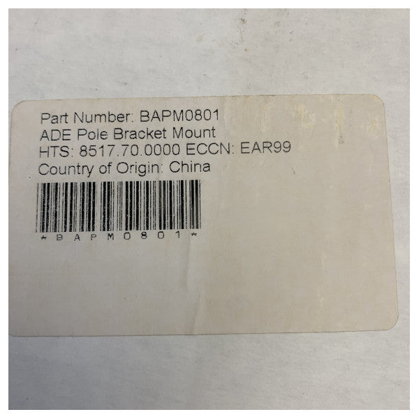 Iridium ADE Pole Bracket Mount BAPM0801