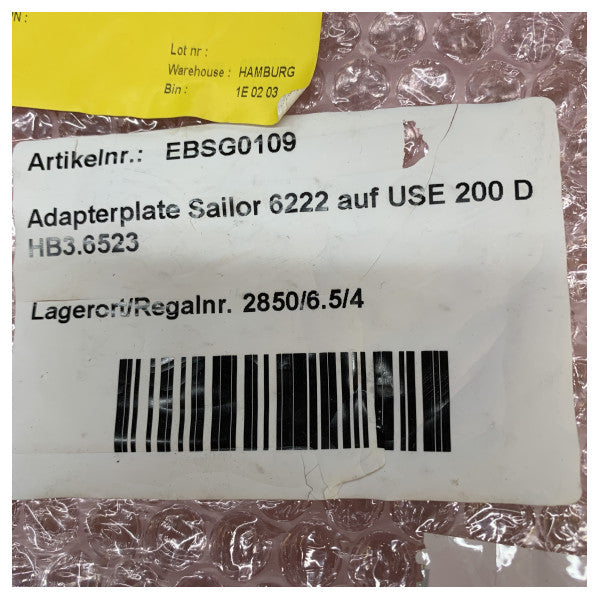 لوحة محول تركيب عالمية Sailor لسايلور 6222 لاستخدام وحدة التحكم البحرية 200 D