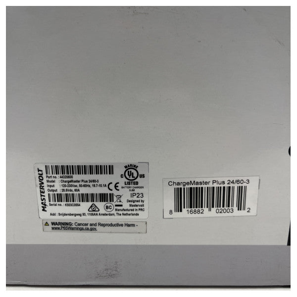 Mastervolt Chargemaster 24V | 60A | 3 çıkışlı akü şarj cihazı - 44320600