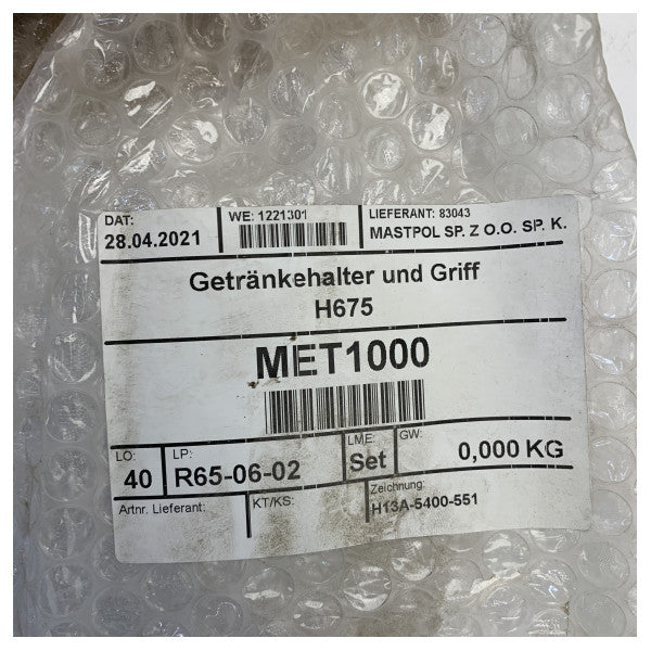 Suporte para Bebidas e Corrimão para Hanse 675