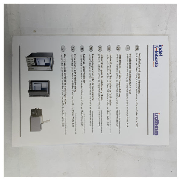 صانع الثلج البحري المصنوع من الفولاذ المقاوم للصدأ Isotherm Ice Drink 230V - 5W08A11IMN000