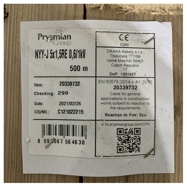 Lapp H07V-K 120mm Black Battery / Power Cable per meter