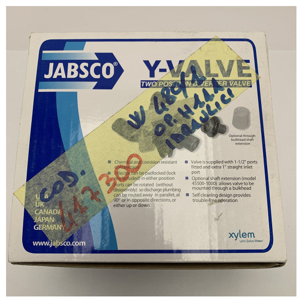 Βαλβίδα διανομής Jabsco Y-valve μαύρη 38 mm μαύρη - 45490-1000