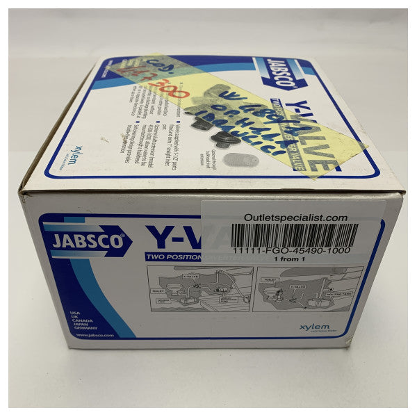 Βαλβίδα διανομής Jabsco Y-valve μαύρη 38 mm μαύρη - 45490-1000