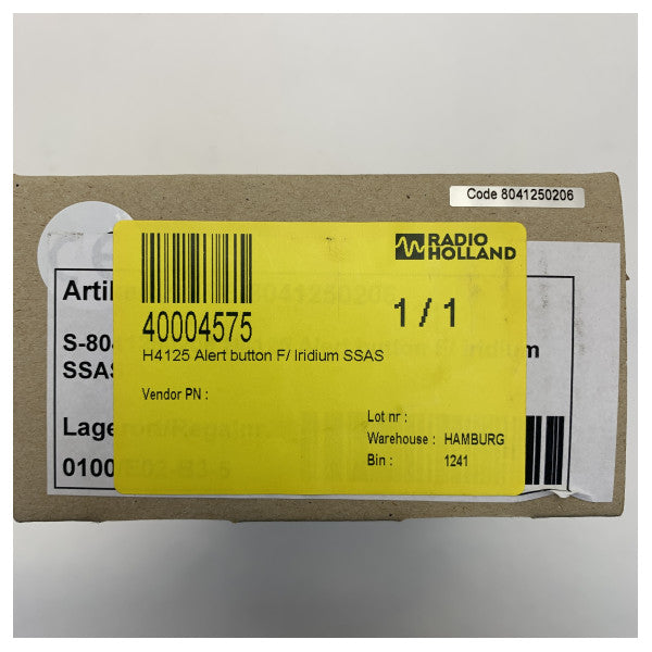 زر إنذار أمان السفن EuroCom Sailor H4125 Iridium