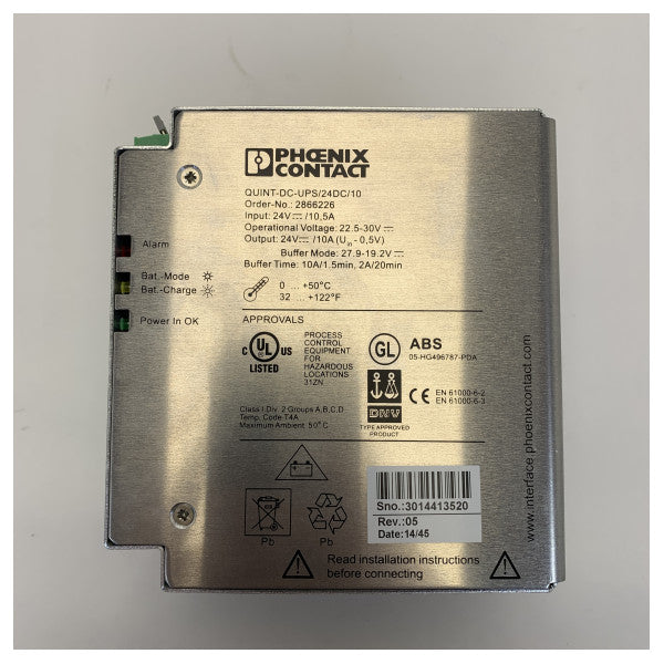 Phoenix Contact QUINT-UPS/ 24DC/ 24DC/10 DIN-ray UPS