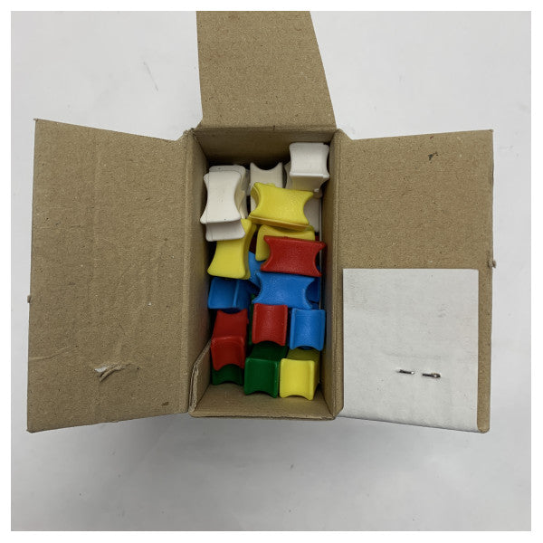 أوسكولاتي محددات سلاسل بلاستيكية متينة للاستخدام البحري - قطر 12 مم، طقم 40 قطعة ملونة - 01.501.12