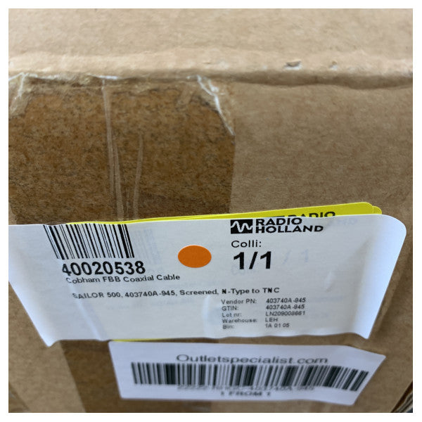 Sailor Coaxiaalikaapeli 30m N- ja TNC-liittimillä kaksoissuojattu - 403740A-945