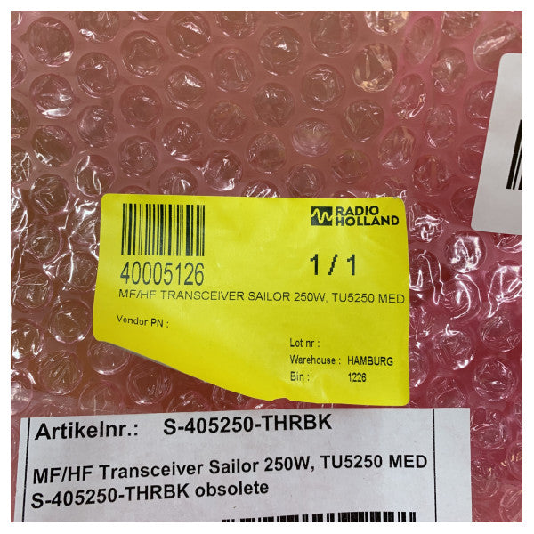 Sailor TU5250 Sarja 5000 MF/HF Merivastaanotin 250W