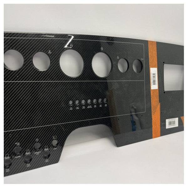 Original Riva carbon fiber dashboard panel for Rivamare 38 with 7 inch plotter - 426075